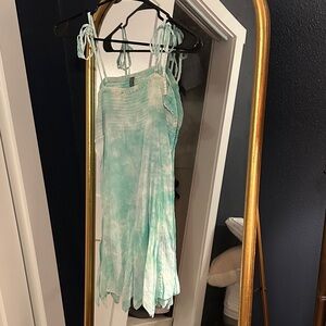 Blue Sky Textured Fabric in Soft Green